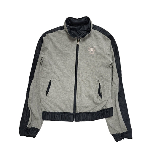 Girl's D & G Grey Black Zipped Reverible Jacket Age 13-14 years xL H602