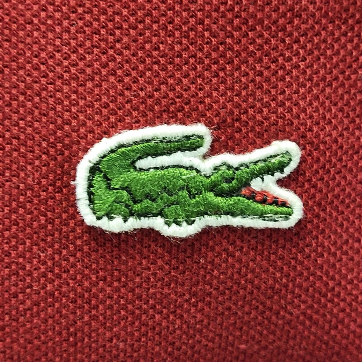 Lacoste Polo Top Red Short Sleeve Mens Size Uk 2XL G565