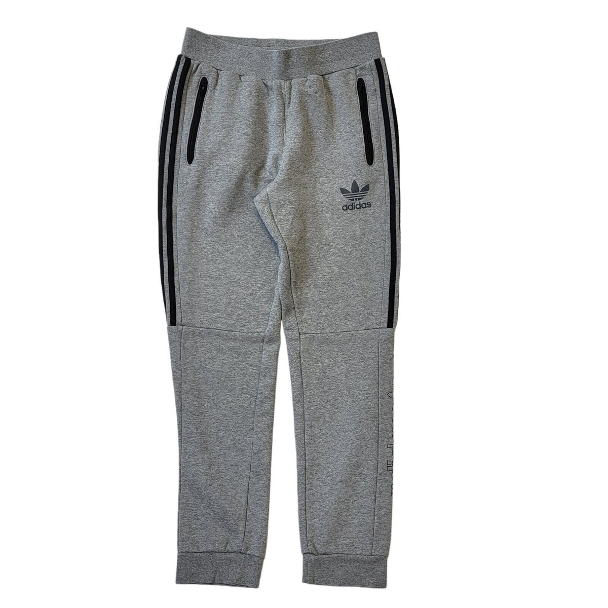 Adidas Grey Skinny Leg Tracksuit Bottoms UK Men's M W32 L30 G178