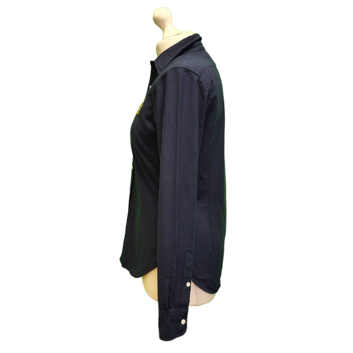 Ralph Lauren Golf Dark Blue Long Sleeve Shirt UK Women's 2XS 4 H704