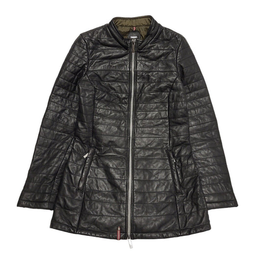 Oakwood Black Zipped Nylon Coat UK Women's Small BB321
