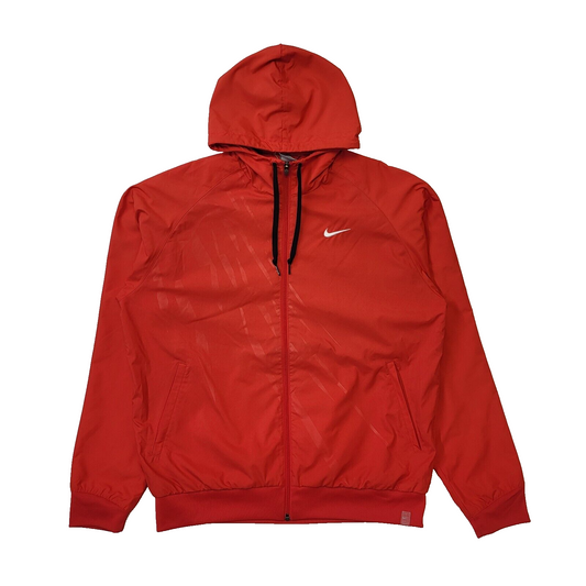 Nike Red Hooded Sports Windbreaker Jacket Men's Uk L Eu 54 G863