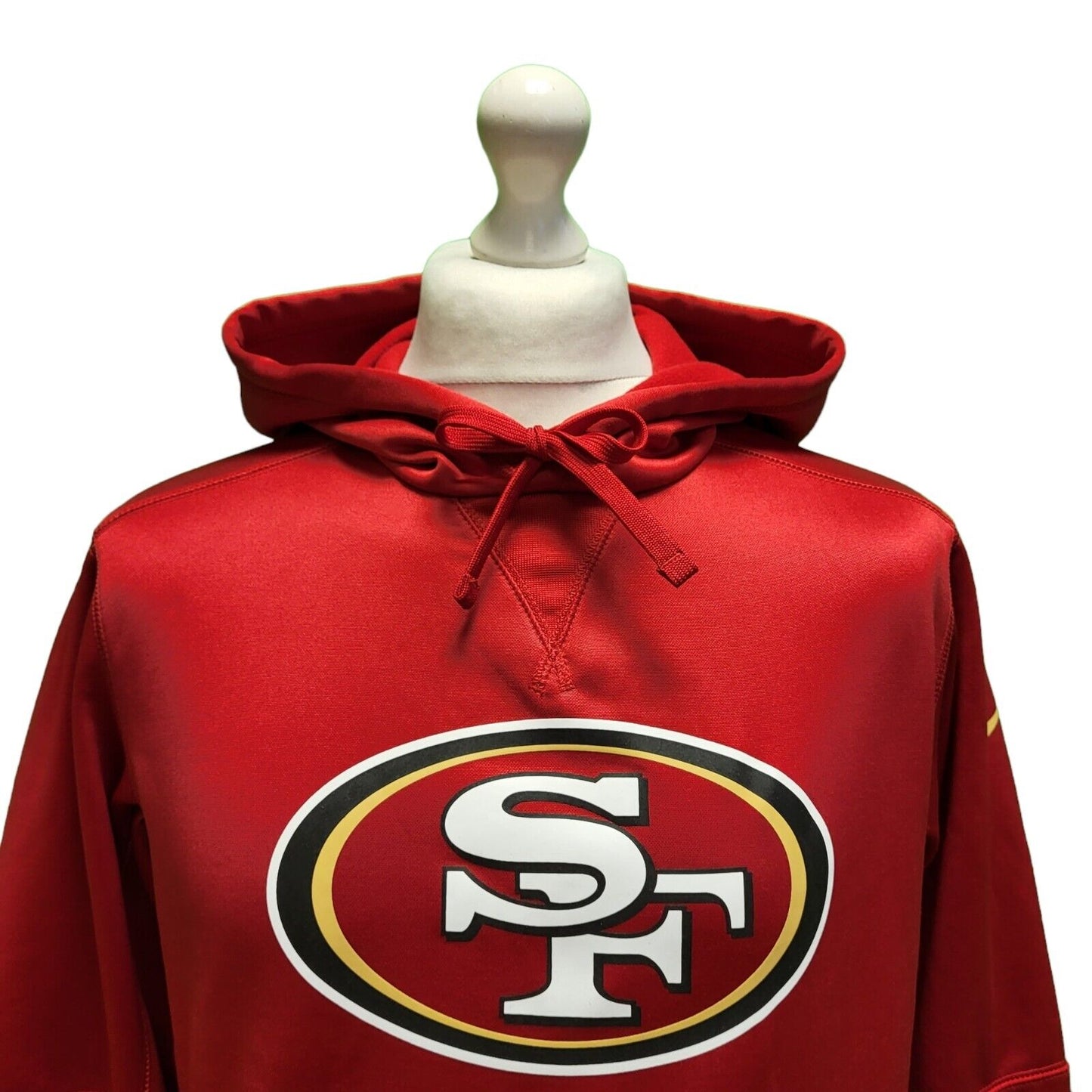 Nike Dri-Fit Red NFL Drawstring Pouch Sports Hoodie Men's UK S EU 46 H385