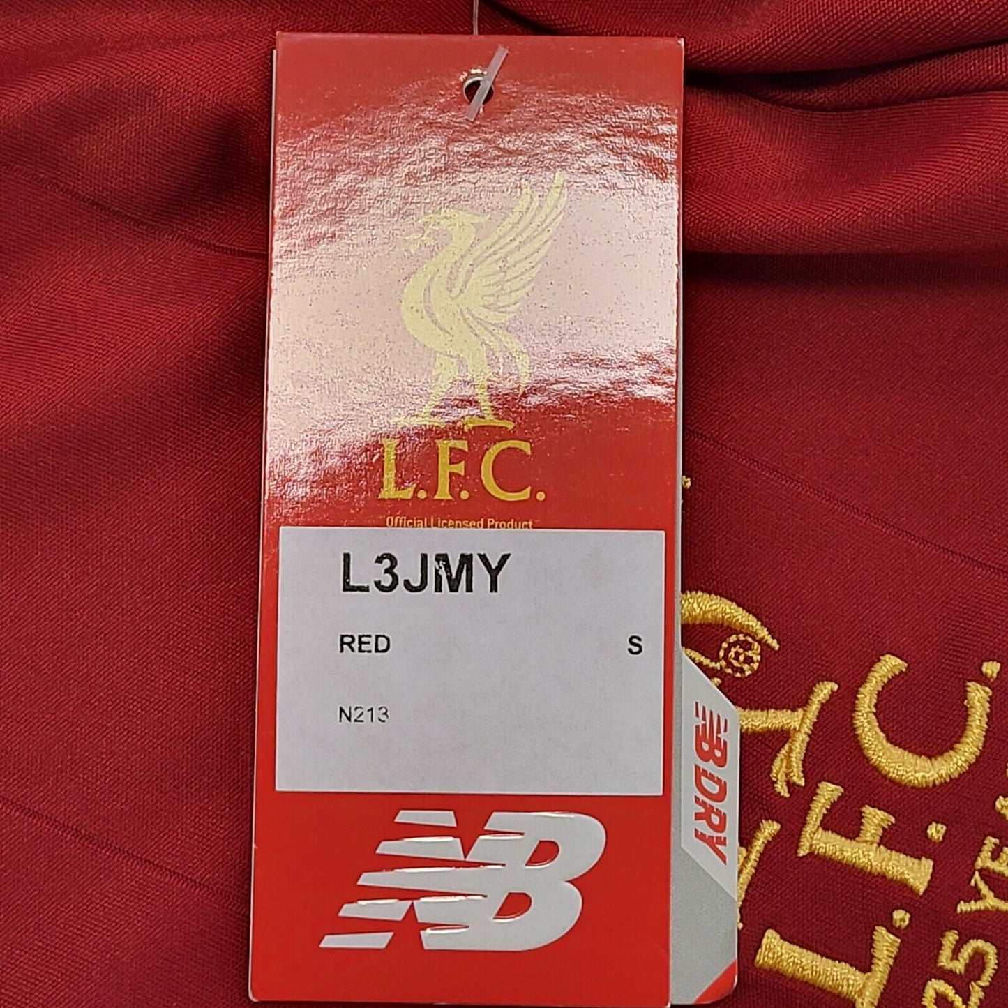 New Balance 125 Yrs 2017 Liverpool Red Home Football Shirt UK Men's S Bnwt F277