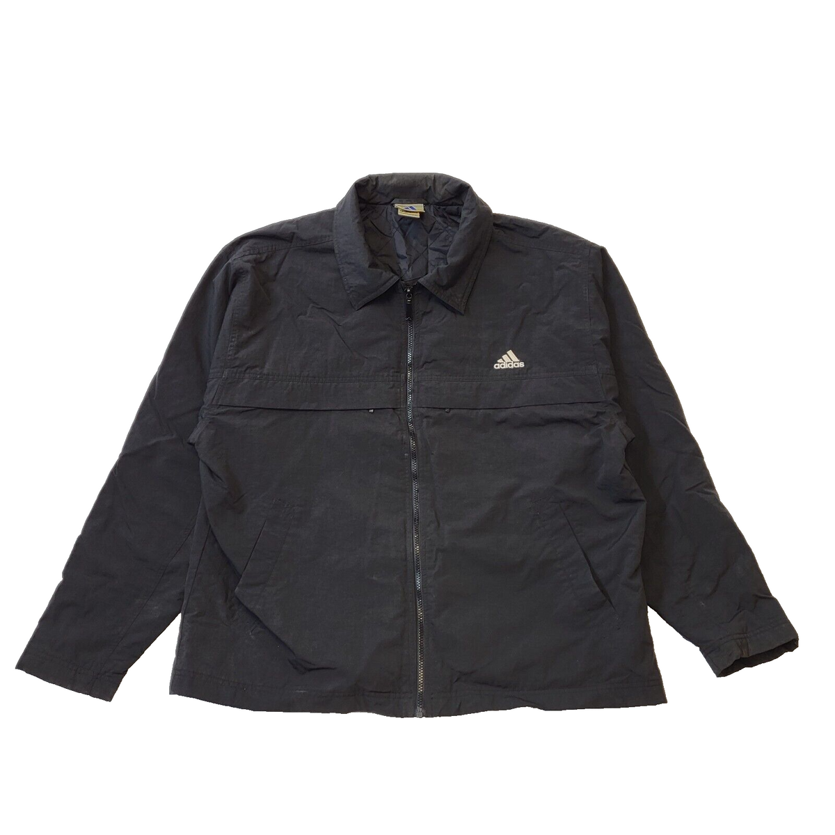 Adidas Black Long Sleeve Sports Lightweight Jacket UK Men's XL H916