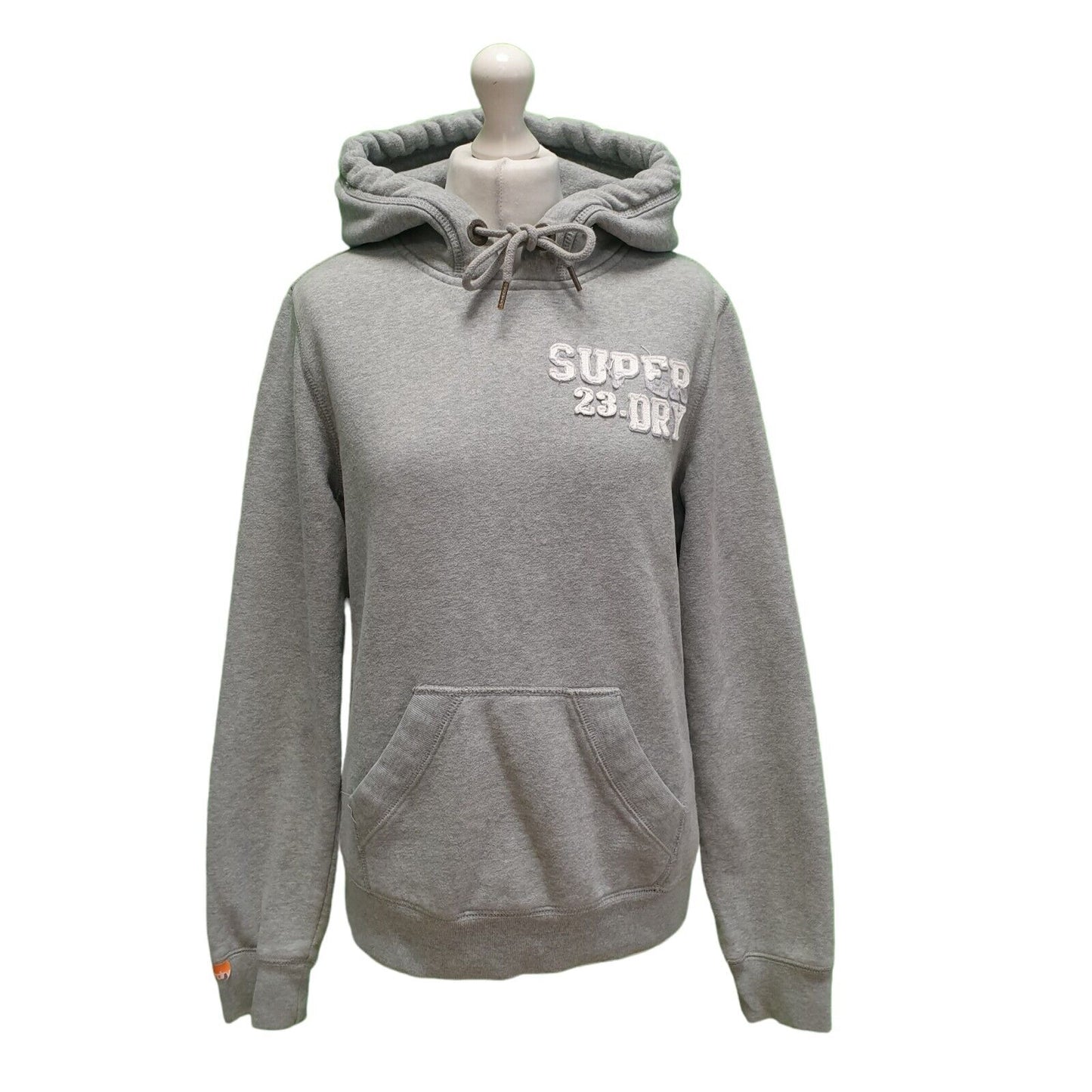 Superdry Grey Drawstring Sweatshirt Hoodie Women's  UK L 12 EU 40 H943