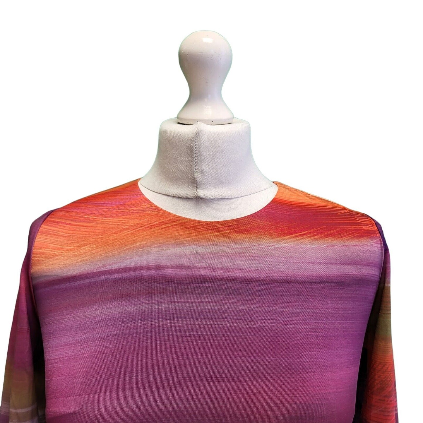 Ted Baker Purple Long Sleeve Slim Evening Formal Dress Women's UK 4-6 G822