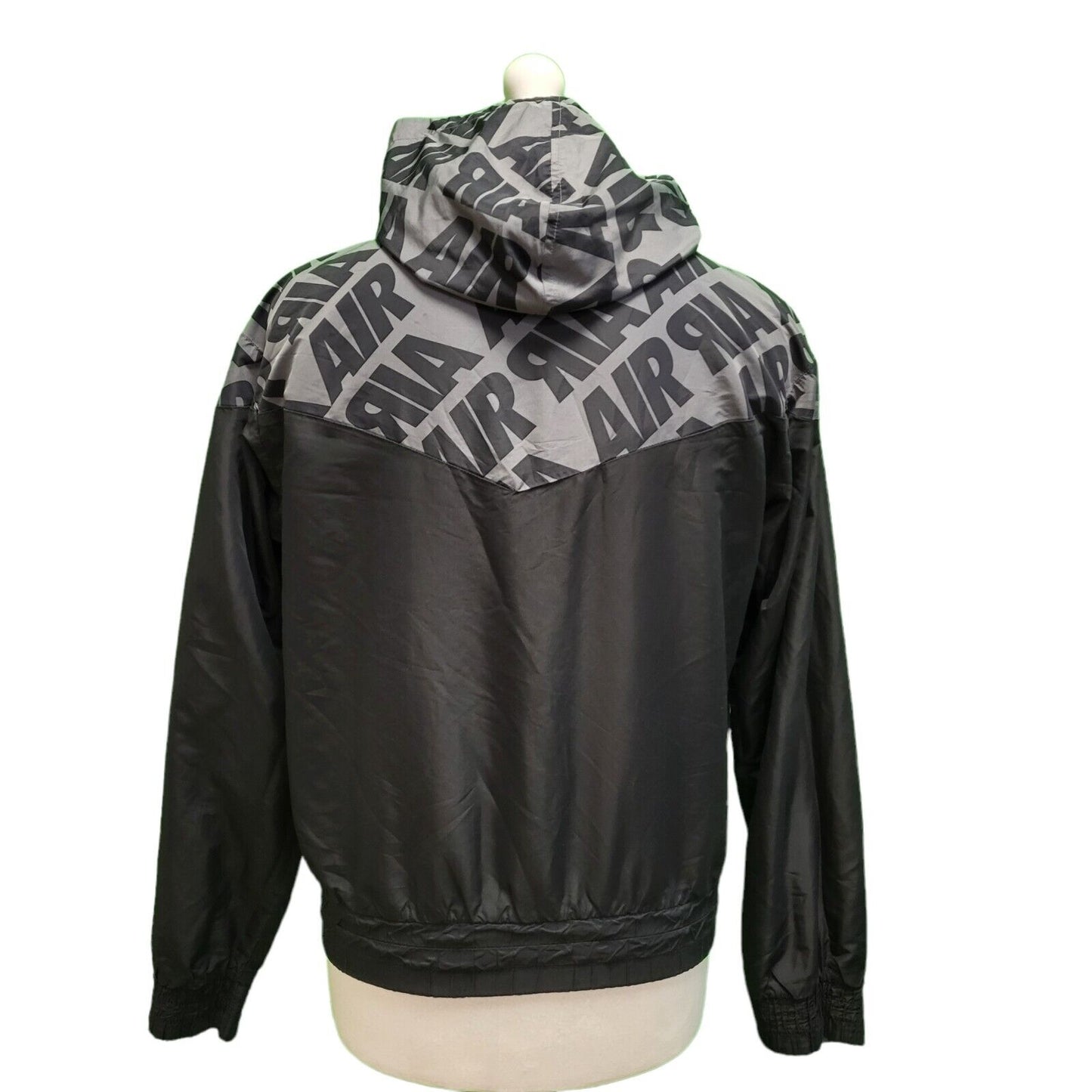 Nike Black Grey Reversible Sports Hooded Track Jacket Men's UK S EU 48 H596