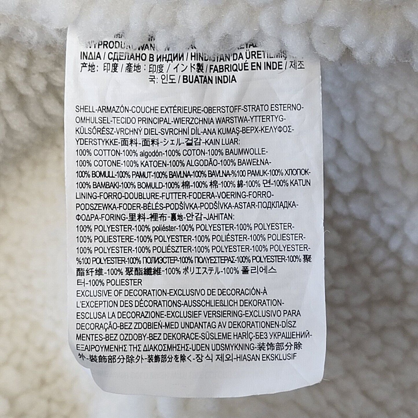 Vans Cream Fleece Lined Snap Fasten Jacket Uk Women's XL G731