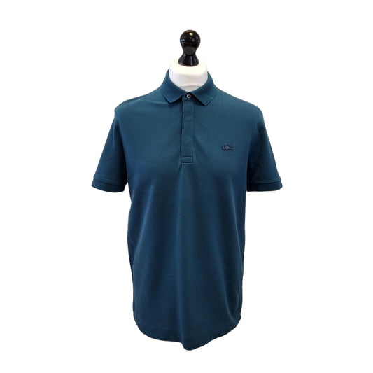 Lacoste Blue Short Sleeve Polo Shirt Mens Uk L EU 54 G342