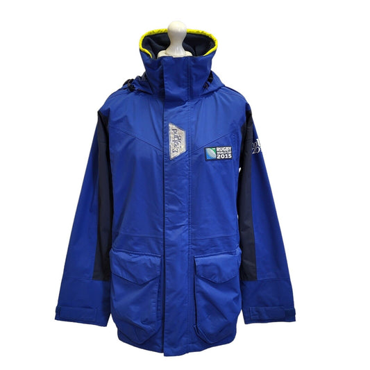 Musto Blue Rugby World Cup 2015 Zipped Hooded Jacket Uk Men's M Eu 50 G38
