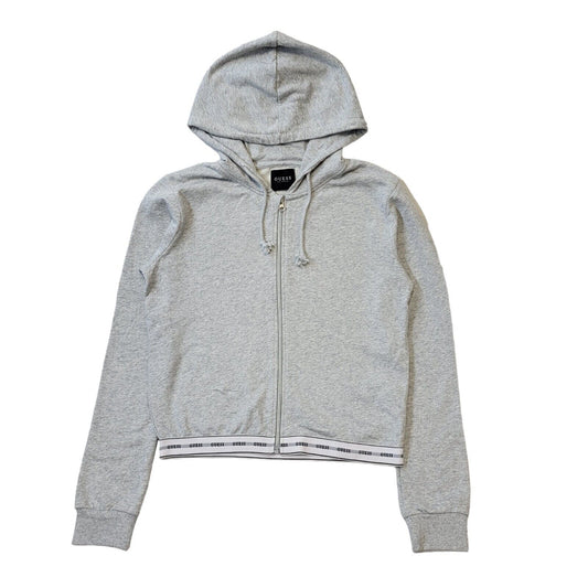 Guess Grey Zipped Hooded Drawstring Sweatshirt Women's UK XL 14 BNWT G779