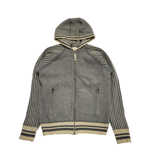 Jack & Jones Grey Zipped Hooded Jacket Men's  UK M EU 50 H948