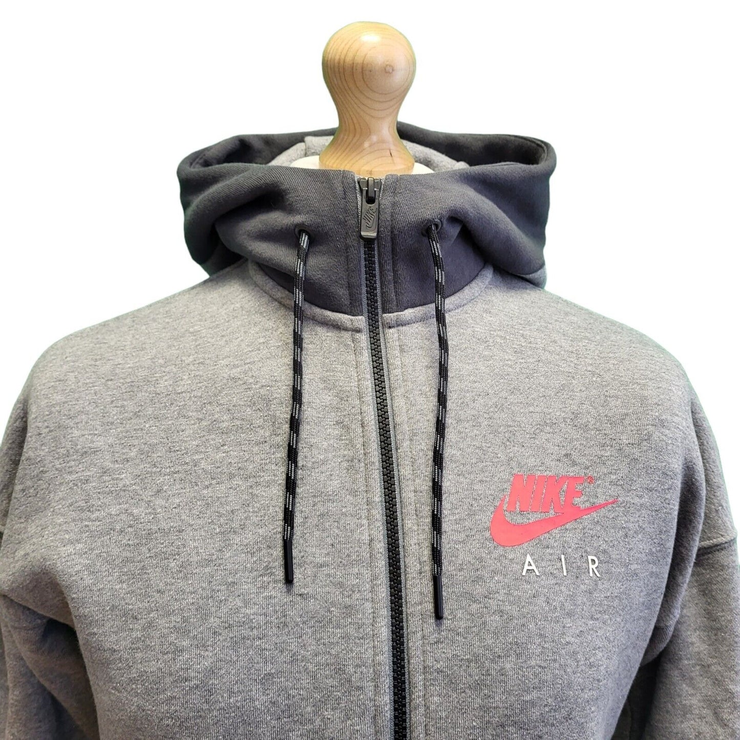 Nike Grey Drawstring Zip Sports Sweatshirt Hoodie Men's uk S eu 48 H257