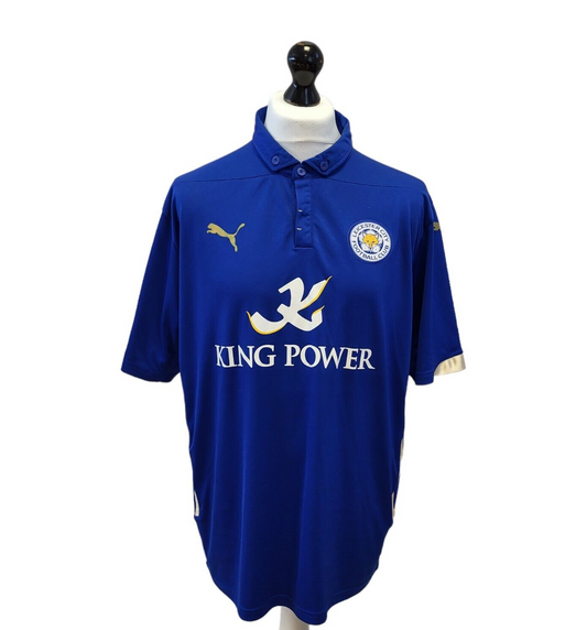 Puma Football Shirt Leicester City Collared Shirt Mens UK 2XL EU 58 G328