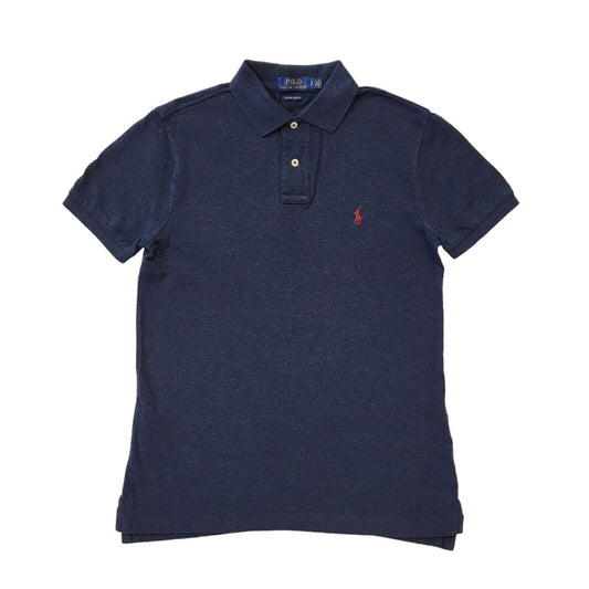 Polo Ralph Lauren Navy Blue Slim Fit Short Sleeve Polo Shirt Men's Uk S G773