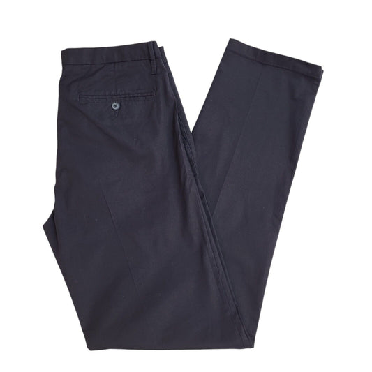 DKNY Navy Blue Straight Leg Dress Trousers Uk Men's Size M W32 L33 Bnwt EE277
