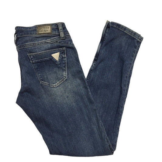 Guess Dark Blue Beverly Skinny Stretch Denim Jeans Women's uk S W25 L28 H659