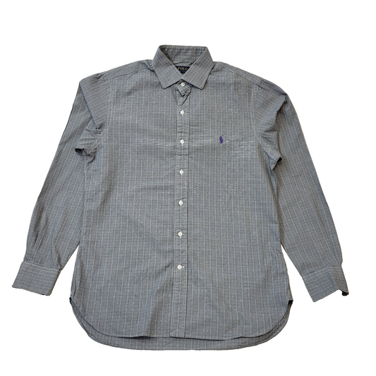 Polo Ralph Lauren Grey Check Slim Fit Shirt Men's UK M H118