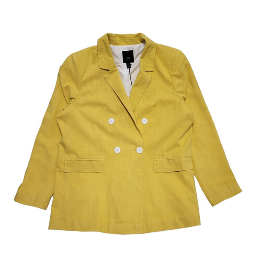 River Island Yellow Button Viscose Formal/Casual Blazer UK Women's 18 Bnwt BB316