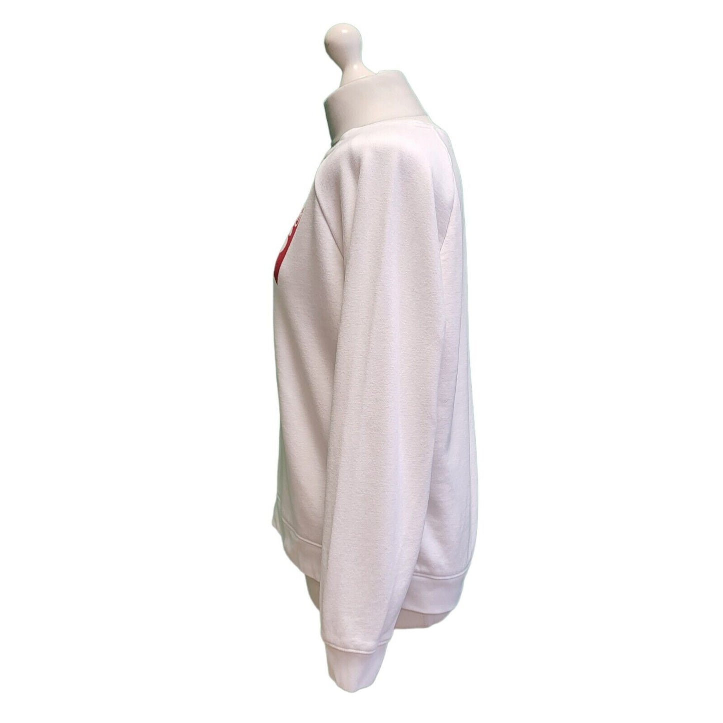 Levi's White Spell Out Long Sleeve Sweatshirt Women's UK S 8 EU 36 H217