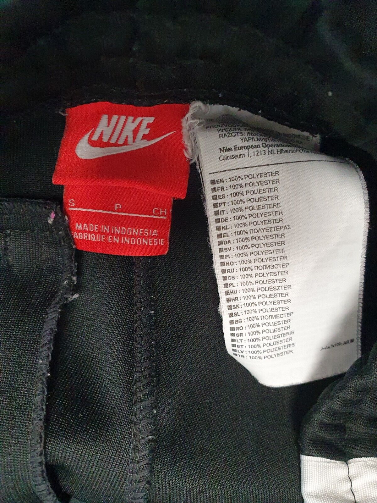 Nike Black Drawstring Cuffed Jogging Bottoms Men's Uk S W30 L28 G831
