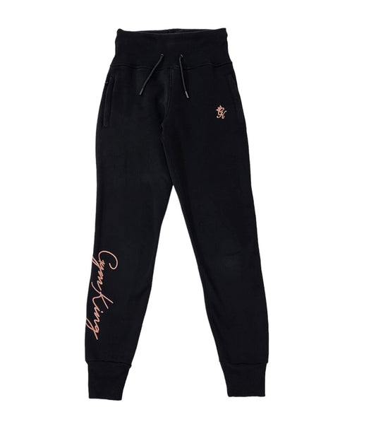 Gym King Black Skinny Tracksuit Bottoms Uk Women's 6 W24 L29 G226