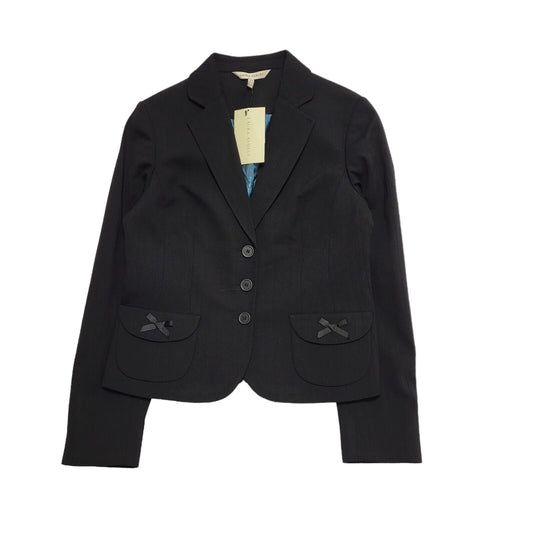 Laura Ashley Black Wool Suit Jacket Uk Women's Size 14 Bnwt BB368