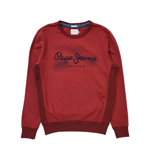 Pepe Jeans Red Crew Neck Sweatshirt UK Men's Small G488