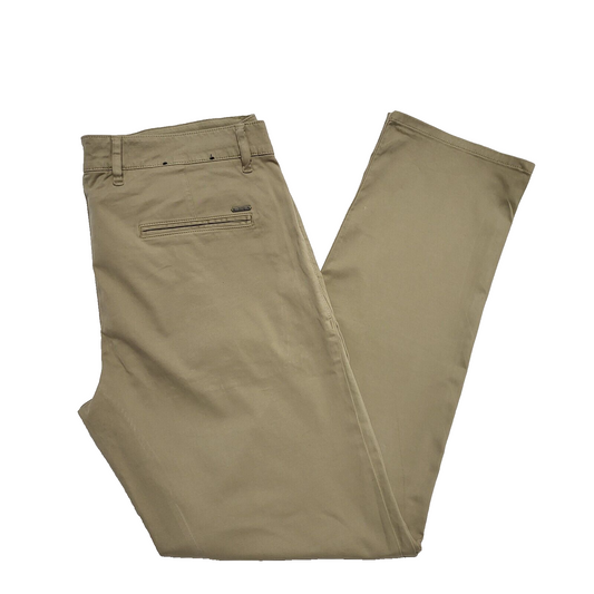 Hugo Boss Beige Straight Leg Chino Trousers Uk Men's xL W36 L32 H781