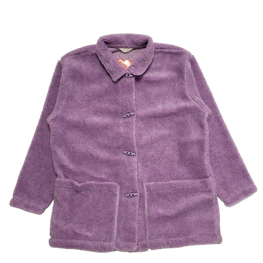 For Women Purple Faux Fur Long Sleeve Coat UK Women's 18/20 H697