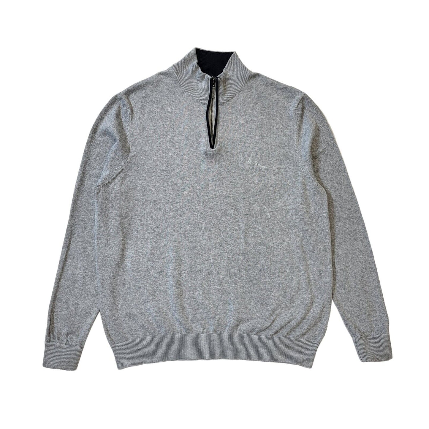 Hugo Boss Jumper High Neck Grey 1/4 Zip Mens UK XL EU 54 G138