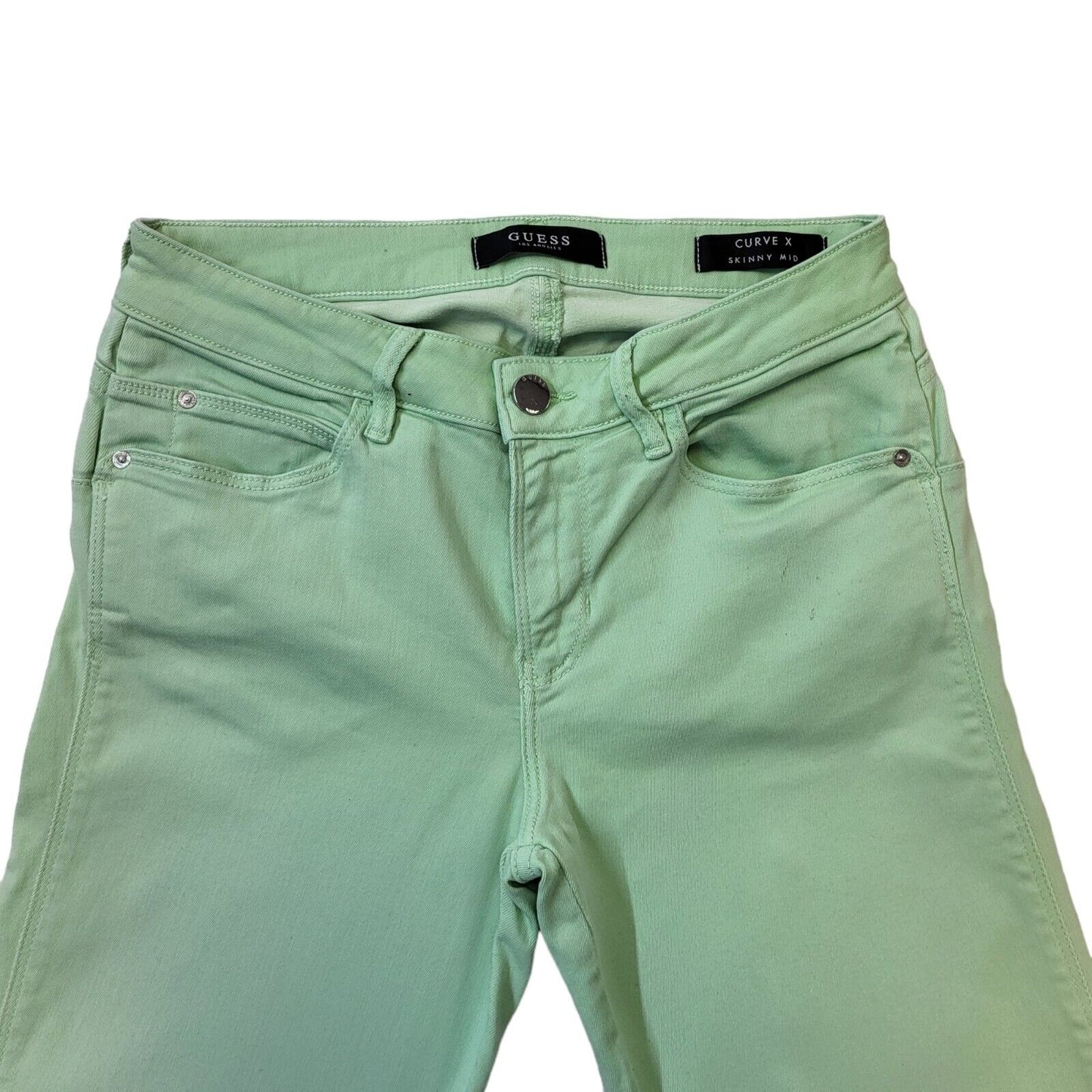 Guess Light Green Skinny Denim Jeans UK Women's 6 W24 L30 G212