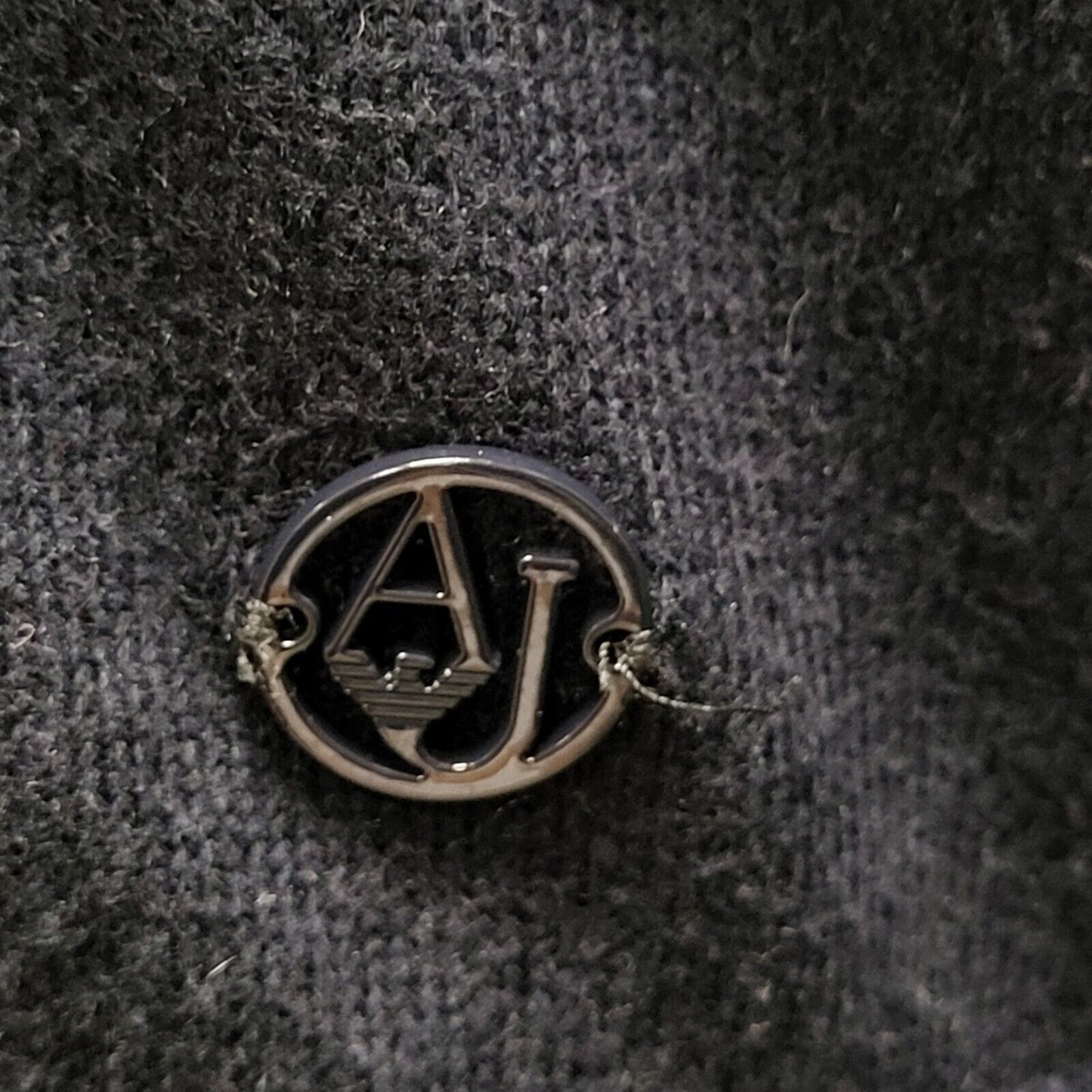 Armani Jeans Navy Blue Round Neck Button Cardigan Women's Uk S 8 H607