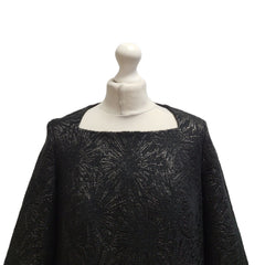 Adolfo Dominguez Black 3/4 Sleeve Shift Dress UK Women's 12 BB353