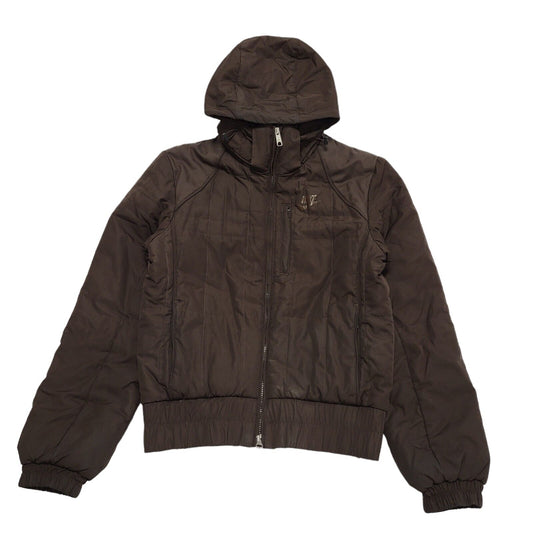 Nike Brown Zipped Hooded Sport Jacket Women's UK S 8 H615