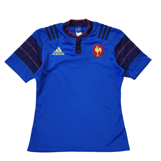 France Adidas Royal Blue Slim Fit Crew Neck F.F.R T-Shirt Men's L EU 54 H63