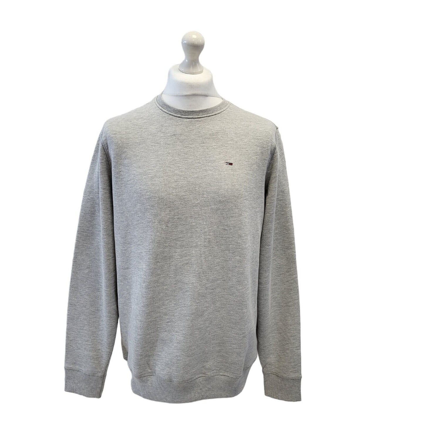 Tommy Jeans Grey Long Sleeve Casual Regular Fit Sweatshirt Men's Uk L H104