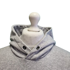 Adidas Grey Spell Out Retro Sports Drawstring Sweatshirt Hoodie Men's uk L G766