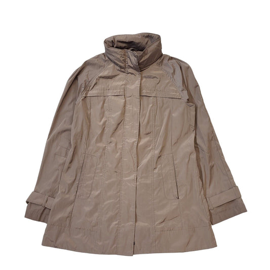 Orvis light Brown Zip & Snap Jacket Uk Women's Medium G678