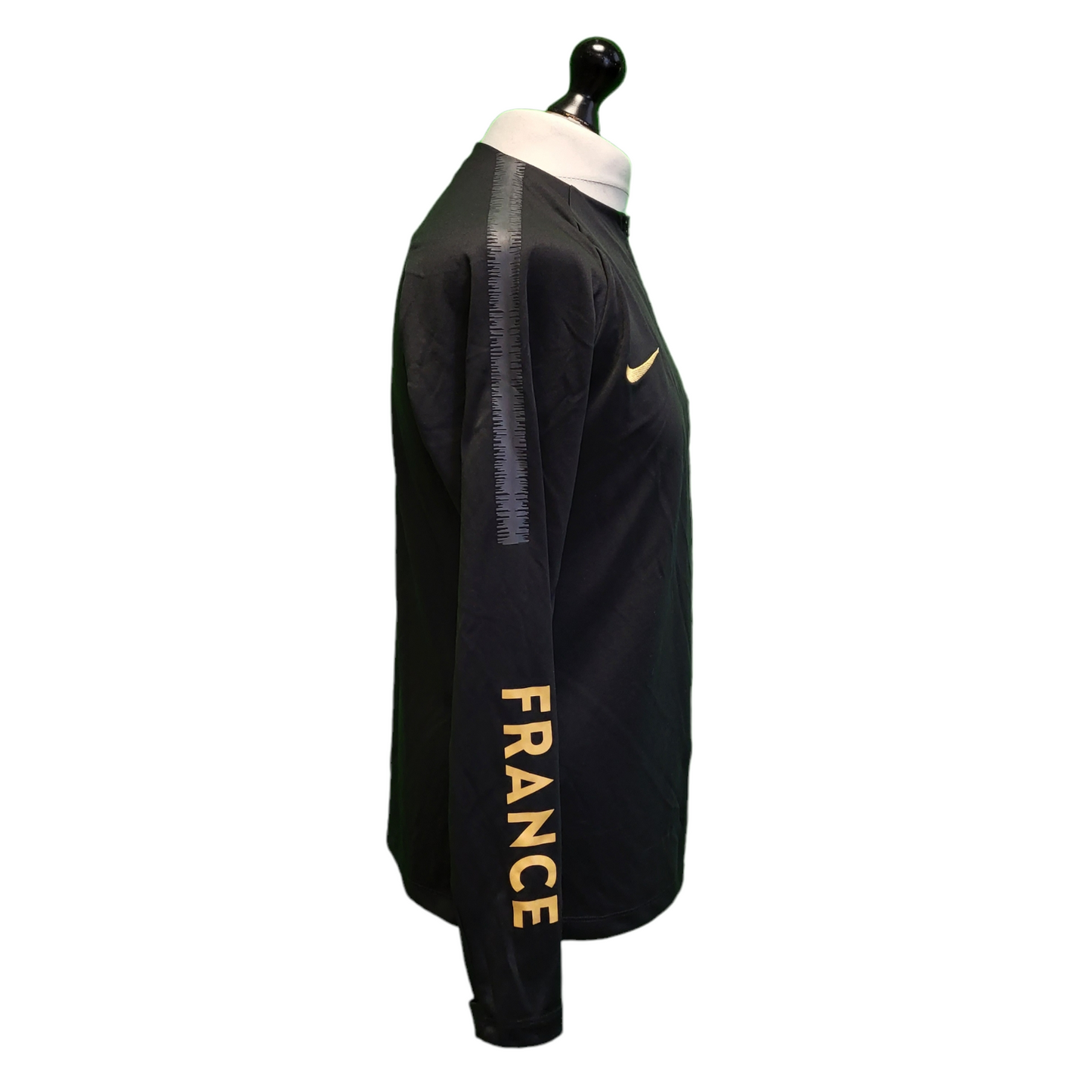 Nike Dri-Fit Black France Sport 1/4 Zip Top Men's UK M EU 50 H970