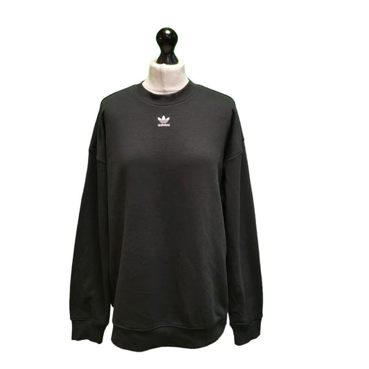 Adidas Black Long Sleeve Casual Sports Sweatshirt Women's UK XL 14 EU 42 E565